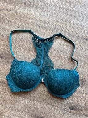 Auden Teal Lace Racerback Push-Up Bra